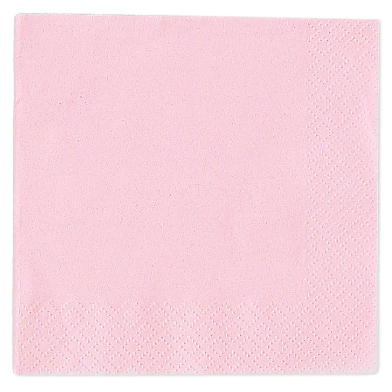 Light Pink Beverage Napkins (50 count) - Click Image to Close