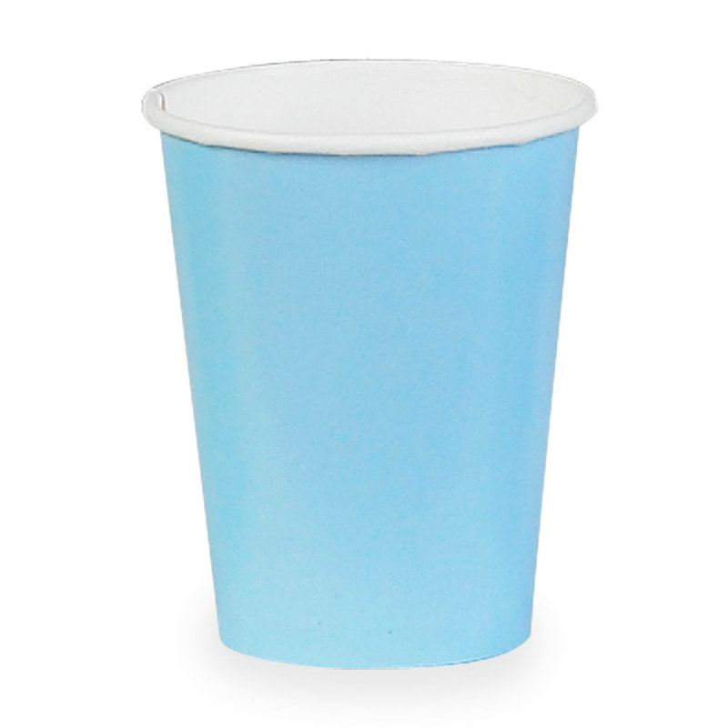 Light Blue 9 oz. Paper Cups (24 count) - Click Image to Close