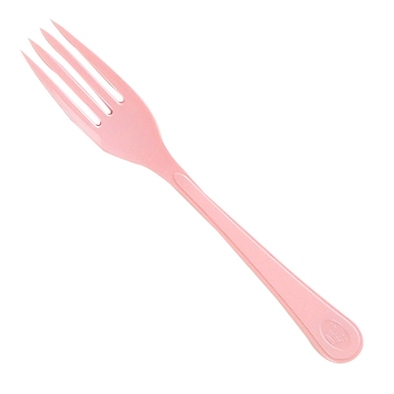 Light Pink Heavy Weight Forks (24 count) - Click Image to Close