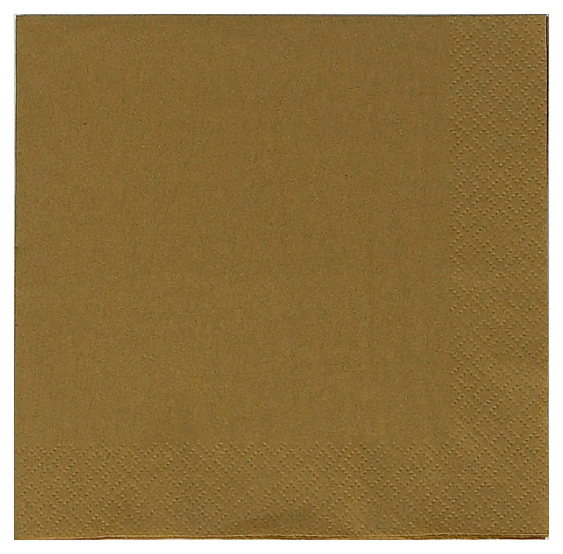 Gold Lunch Napkins (50 count) - Click Image to Close