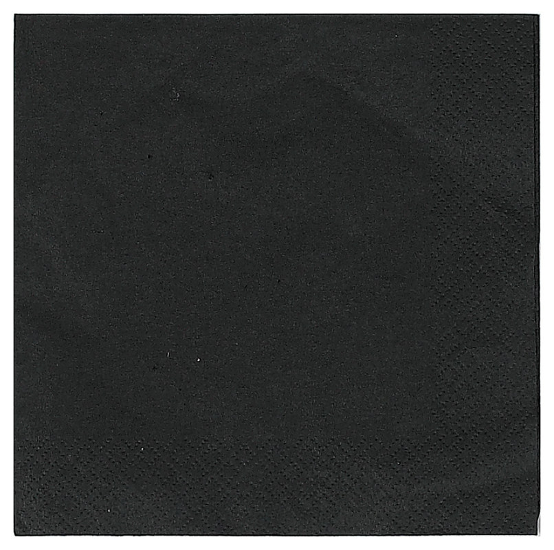 Black Lunch Napkins (50 count)