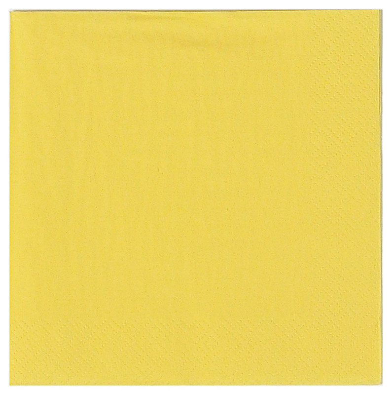 Light Yellow Lunch Napkins (50 count) - Click Image to Close