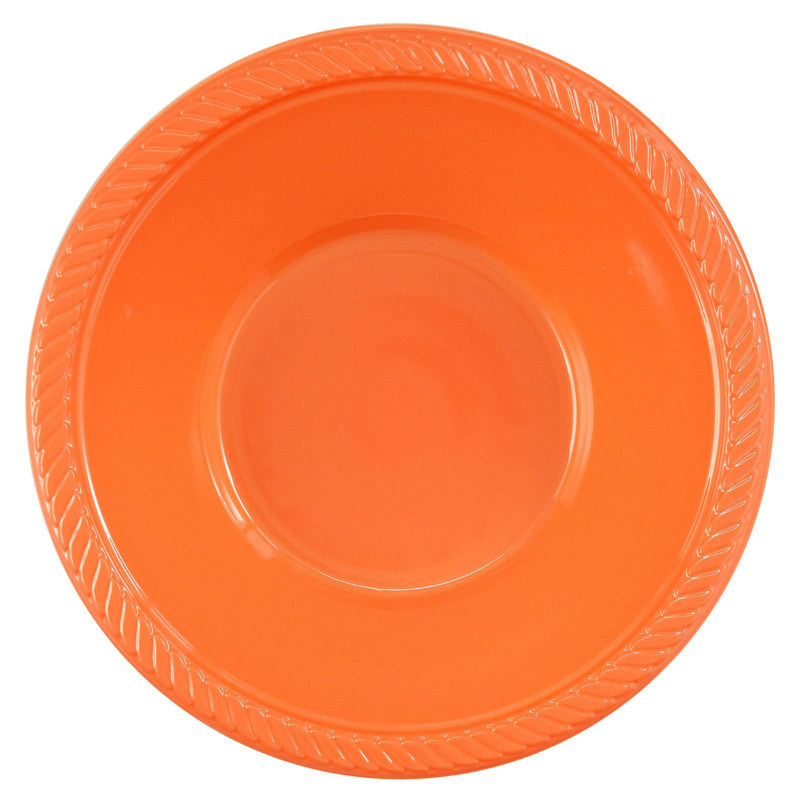 Orange Plastic Bowl (20 count)