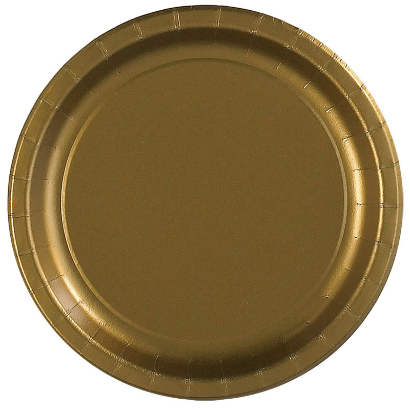 Gold Dinner Plates (24 count) - Click Image to Close