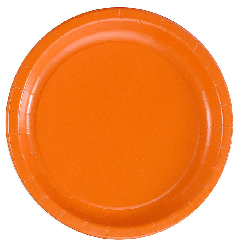 Orange Dinner Plates (24 count) - Click Image to Close