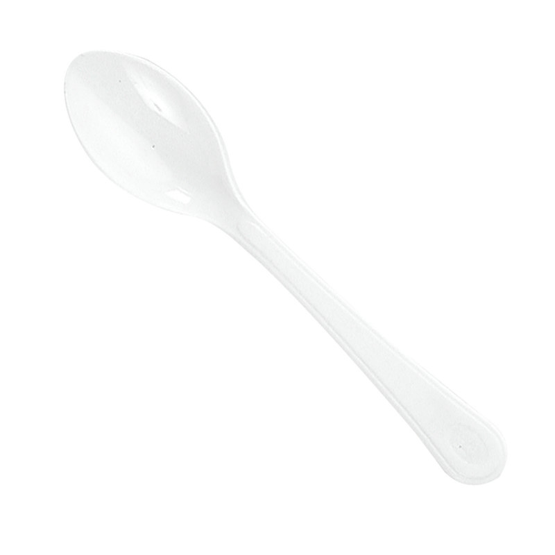 White Heavy Weight Spoons (24 count) - Click Image to Close