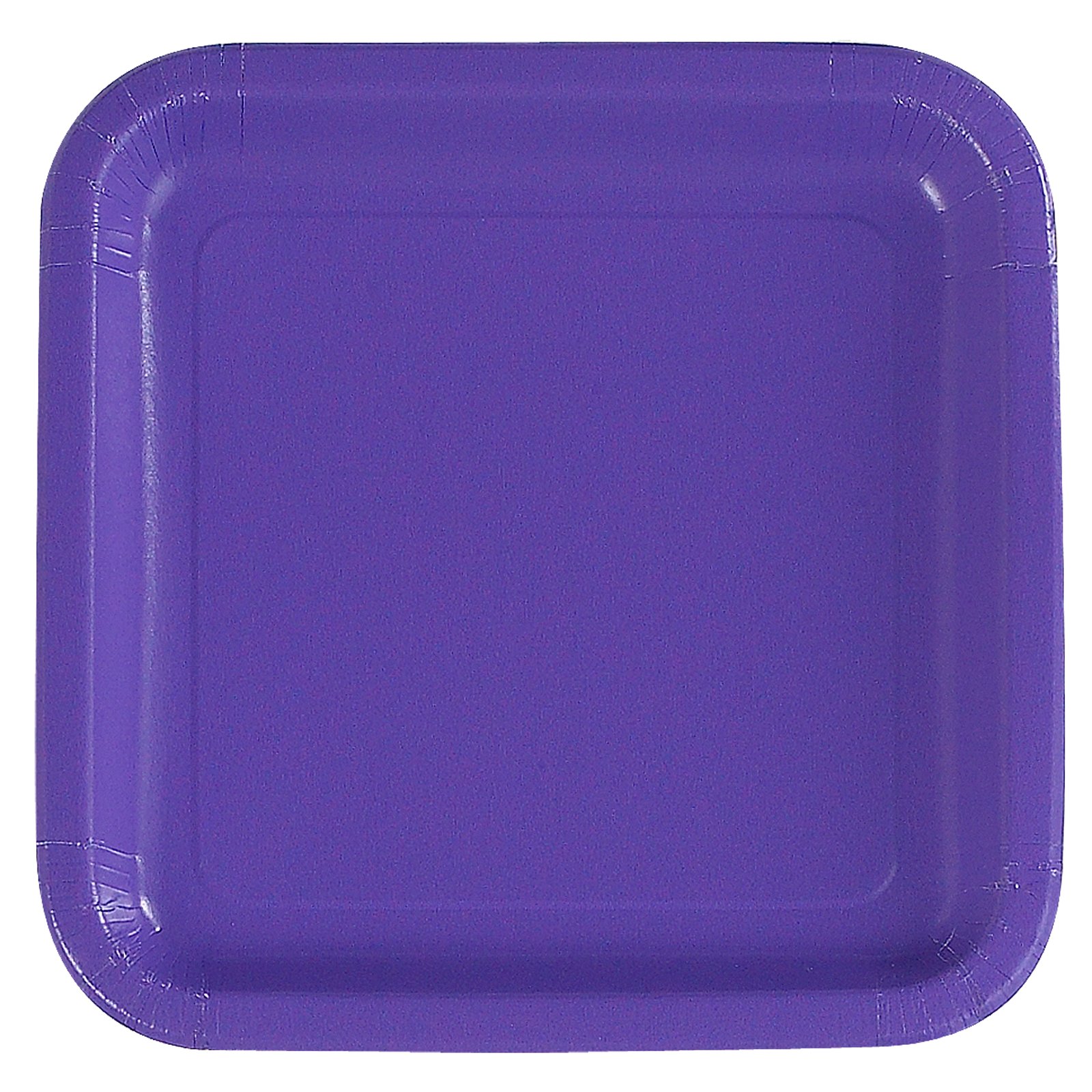 Purple Square Dinner Plates (12 count)