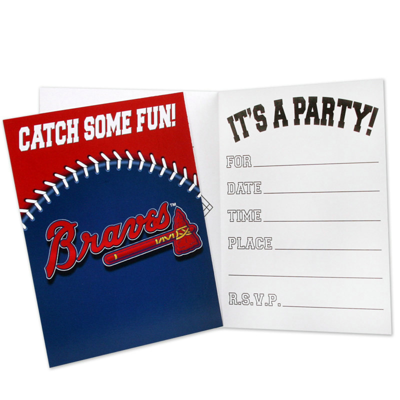 Atlanta Braves Invitations (8 count)