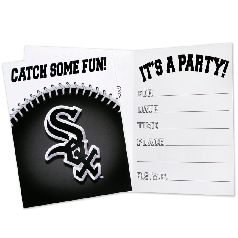 Chicago White Sox Invitations (8 count) - Click Image to Close