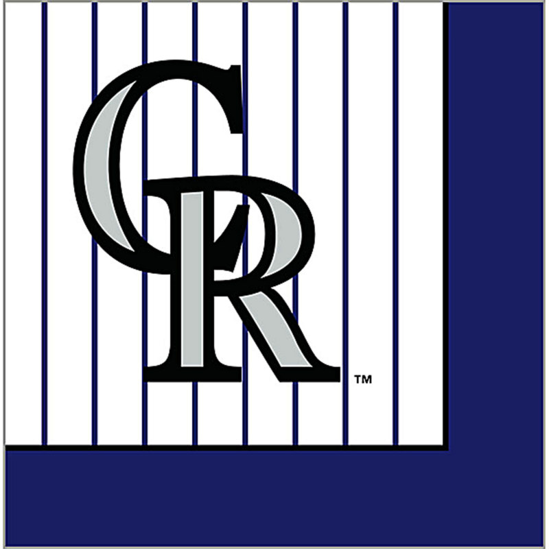 Colorado Rockies Lunch Napkins (24 count) - Click Image to Close