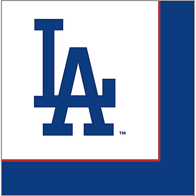 Los Angeles Dodgers Lunch Napkins (24 count) - Click Image to Close