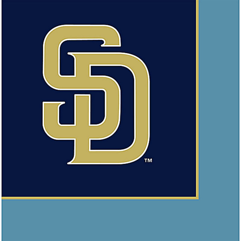 San Diego Padres Lunch Napkins (24 count) - Click Image to Close