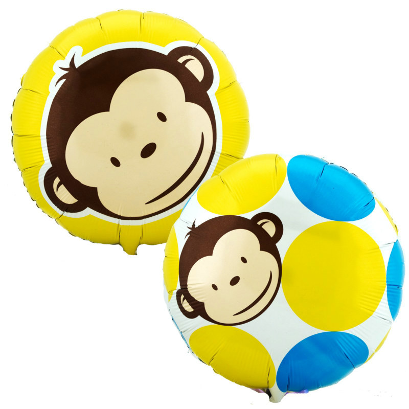 Mod Monkey 18" Foil Balloon - Click Image to Close