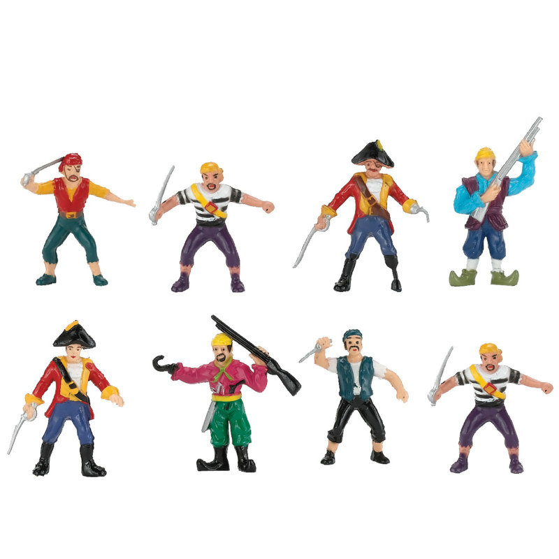 Pirate Figurine Set (8 count)