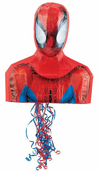 Spider-Man 17" Pull-String Pinata - Click Image to Close