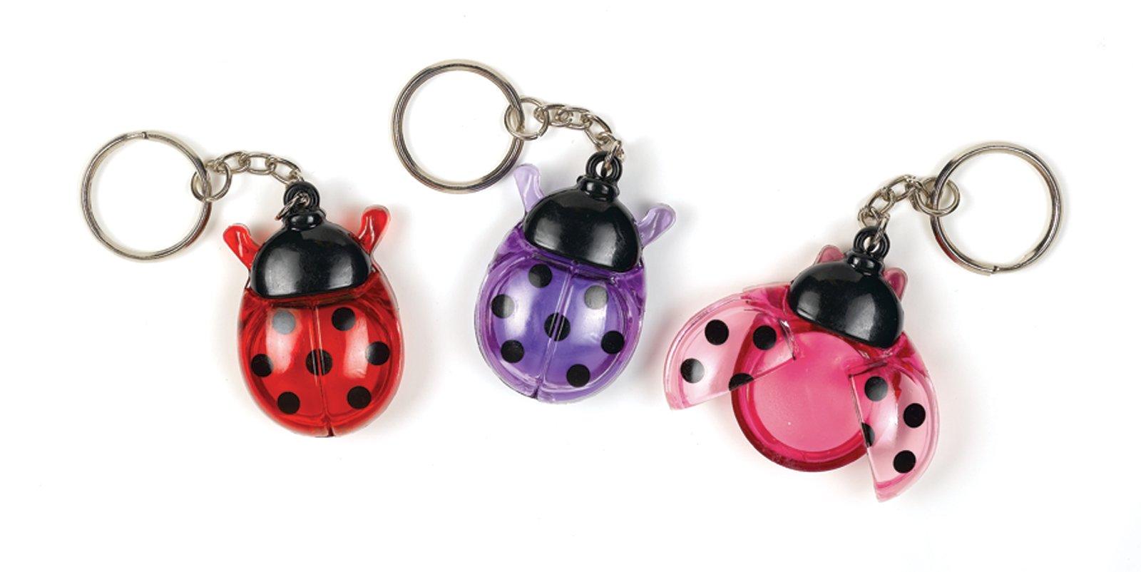 Ladybugs Lip Gloss Keychain