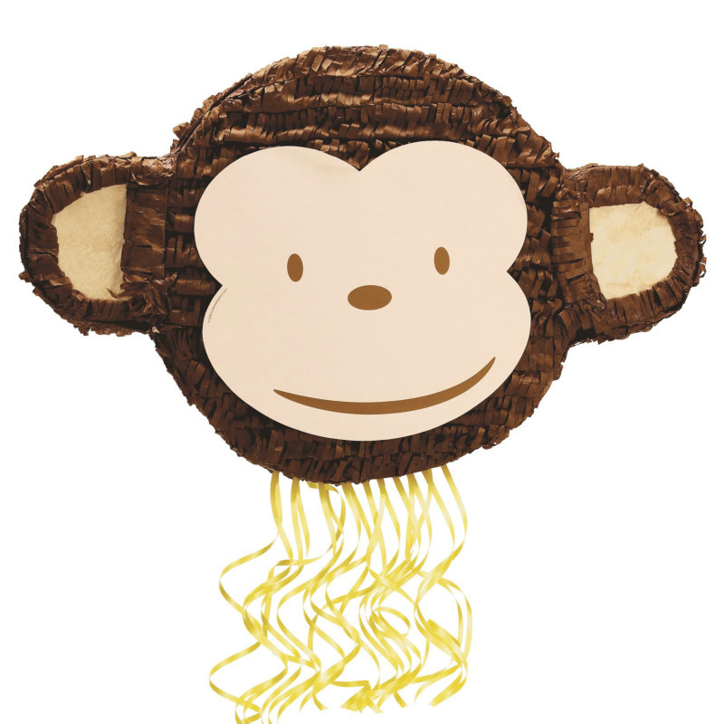 Mod Monkey 21" Pull-String Pinata - Click Image to Close