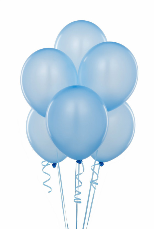 Light Blue Latex Balloon (6 count)