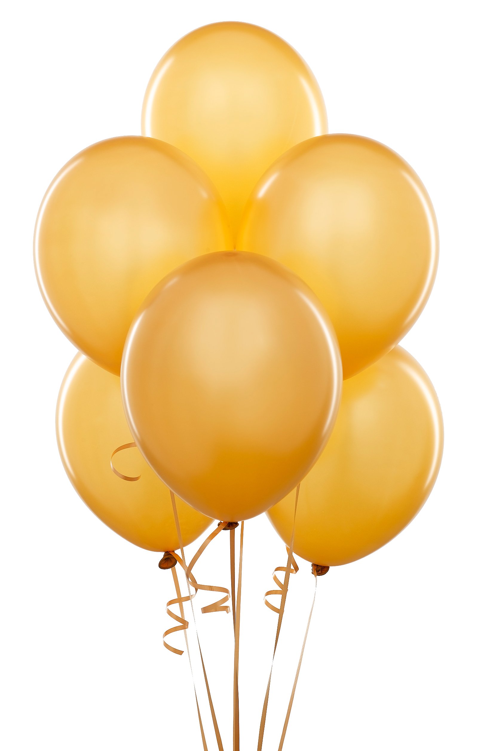 Gold Latex Balloons (6 count) - Click Image to Close