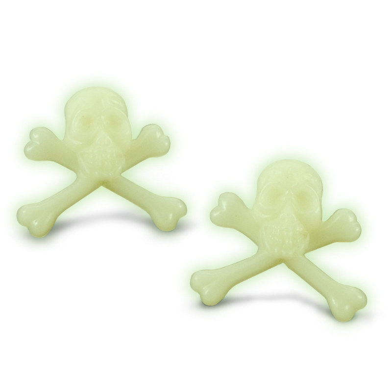 Skull and Crossbone Rings (8 count) - Click Image to Close