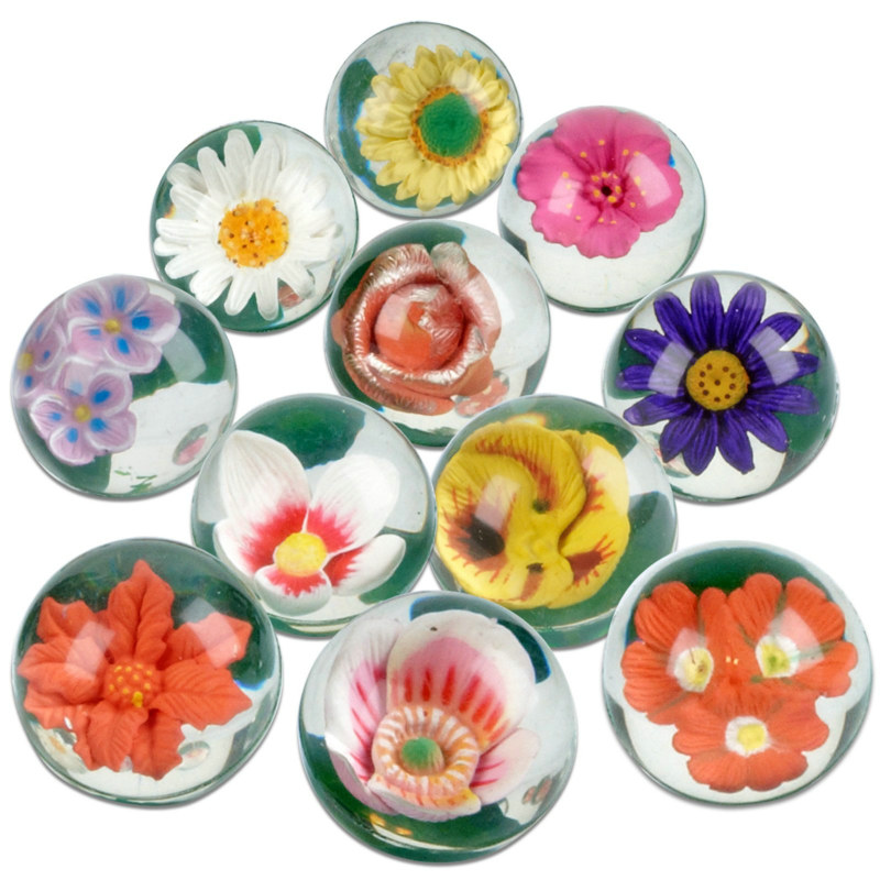 Flower Bounce Balls Assorted (12) - Click Image to Close