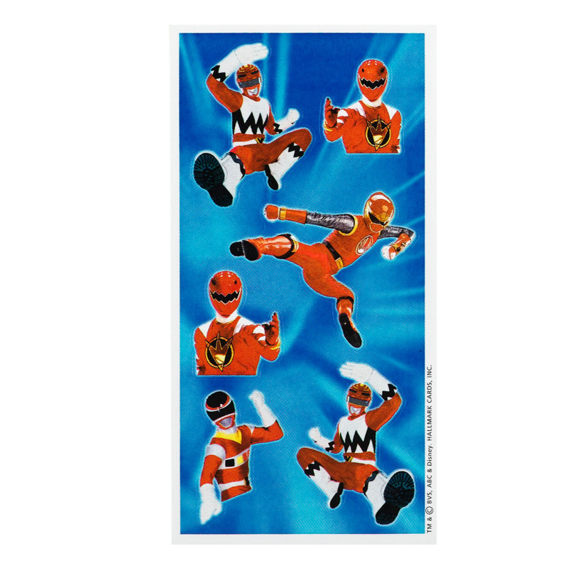 Power Rangers Sticker Sheets - Click Image to Close