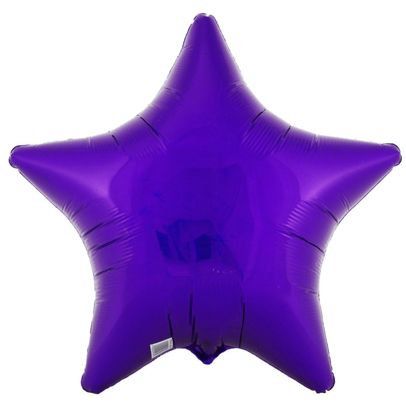 Purple Prismatic Star 18" Foil Balloon - Click Image to Close