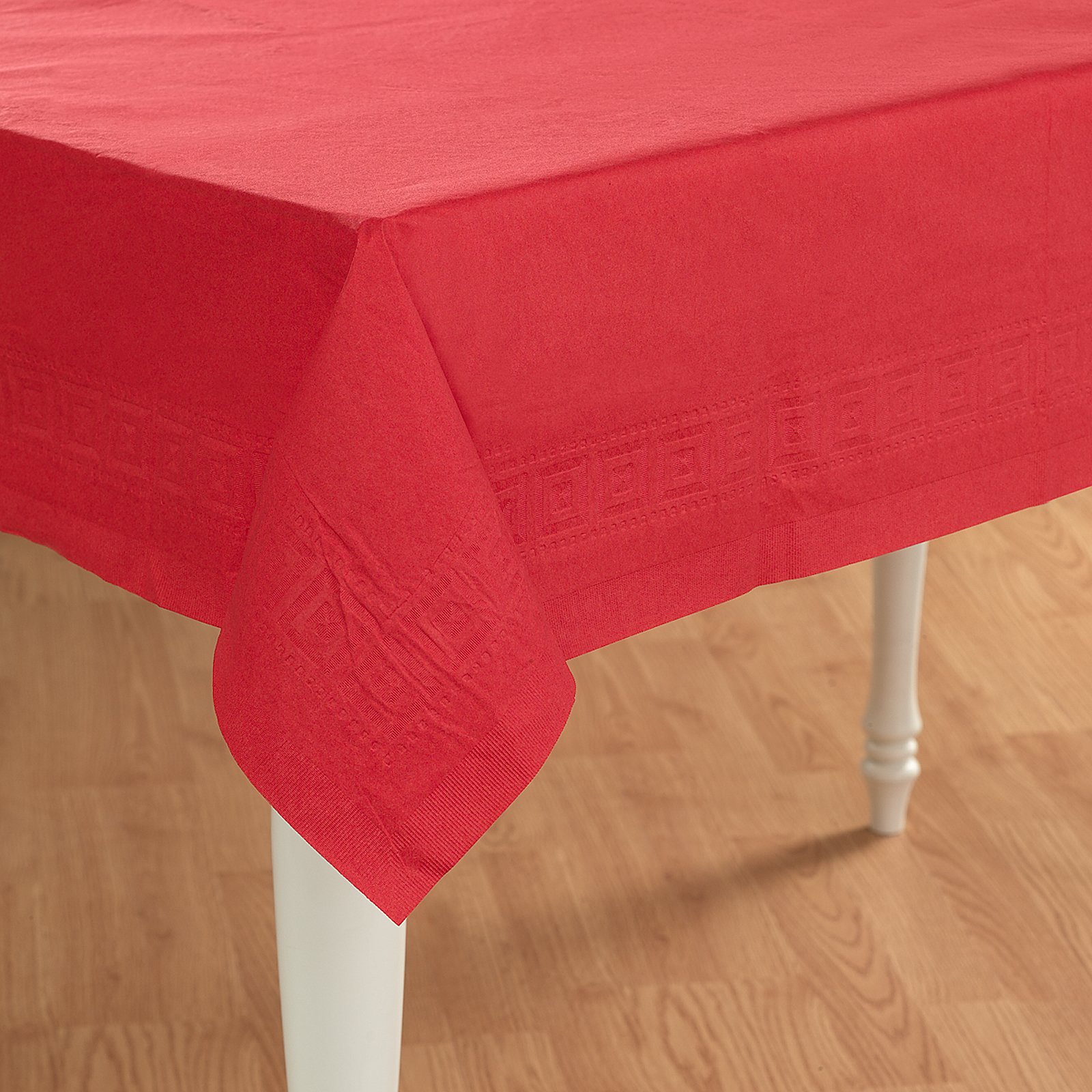 Classic Red (Red) Paper Tablecover - Click Image to Close