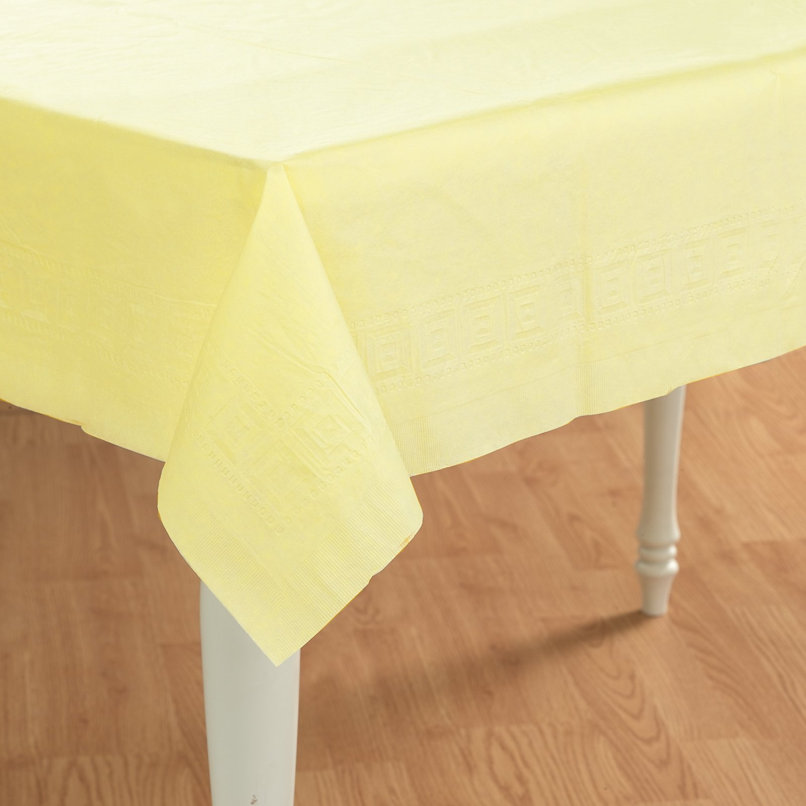 Mimosa (Light Yellow) Paper Tablecover - Click Image to Close