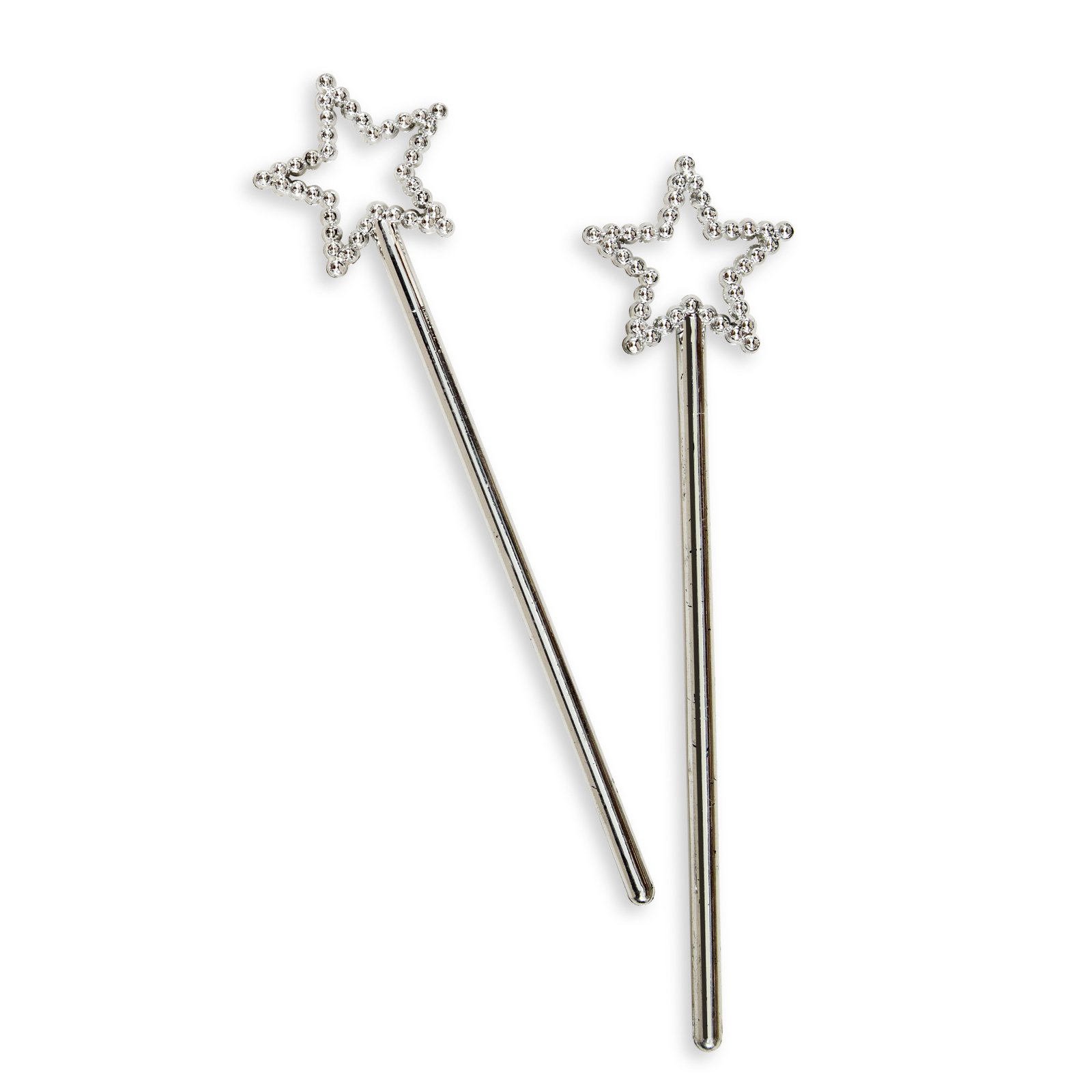 Silver Star Wands (8 count) - Click Image to Close