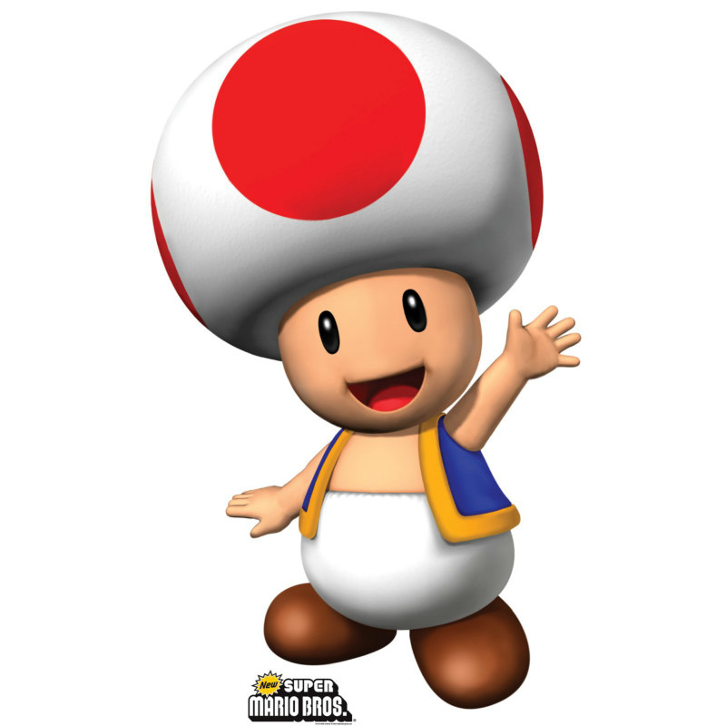 Super Mario Bros. Toad Standup - Click Image to Close