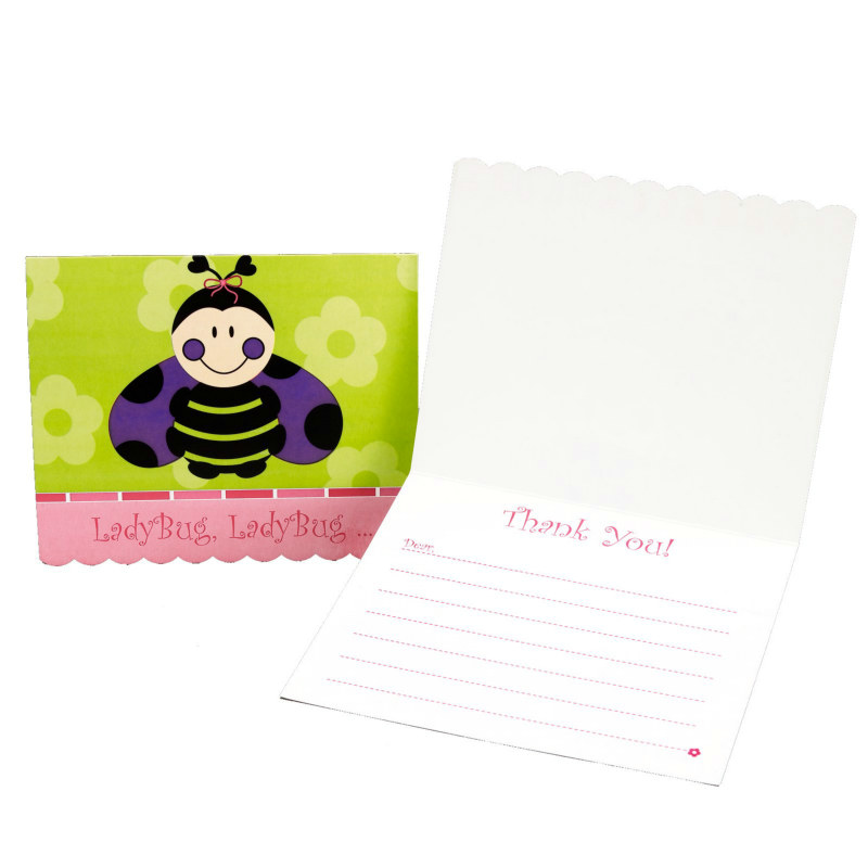 Ladybugs: Oh So Sweet Thank-You Notes - Click Image to Close