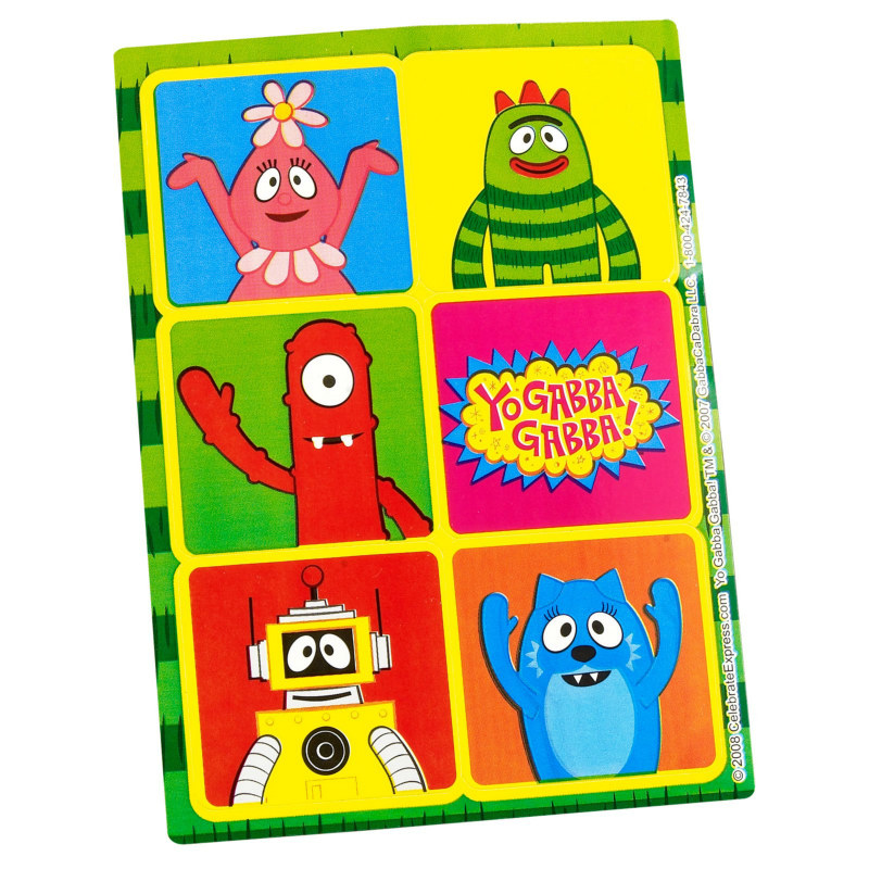 Yo Gabba Gabba! Sticker Sheets - Click Image to Close