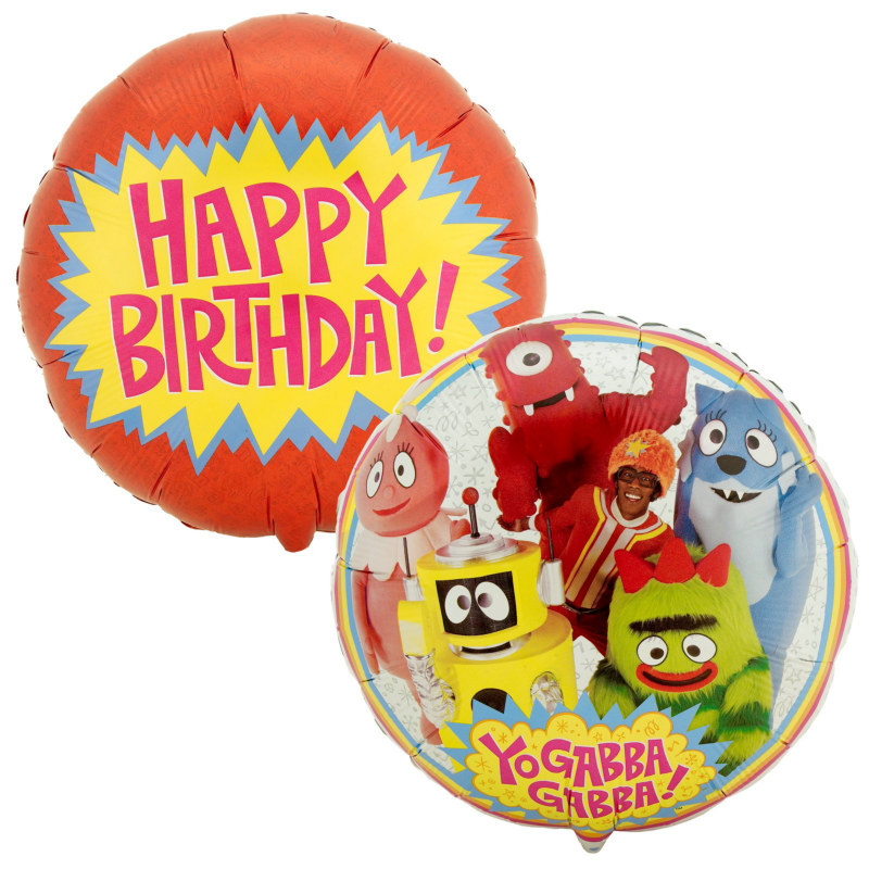 Yo Gabba Gabba! 18" Foil Balloon - Click Image to Close