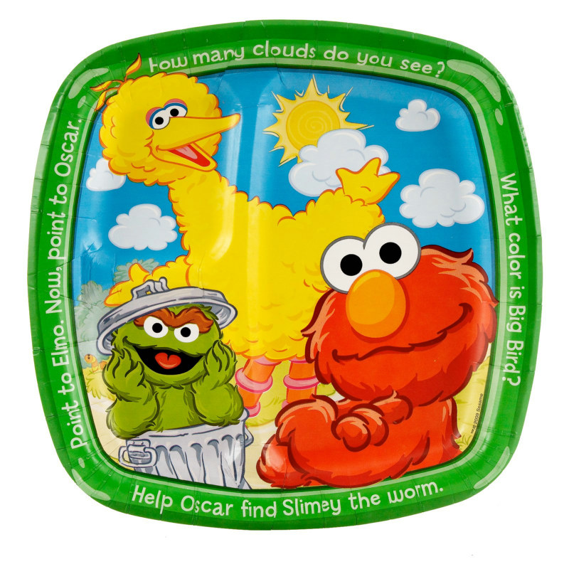 Sesame Street Sunny Days Dinner Pocket Plates (8 count) - Click Image to Close