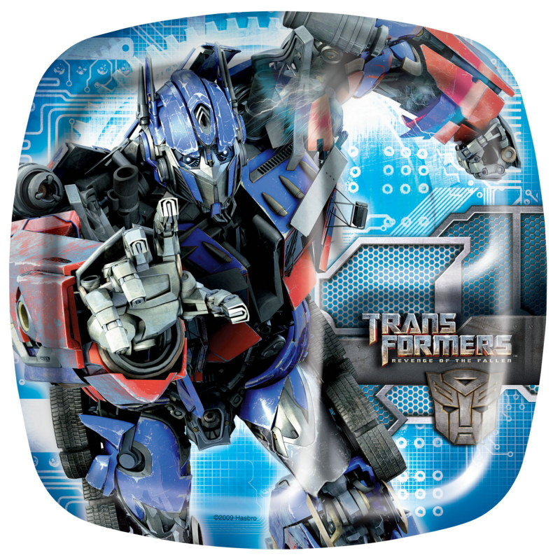 Transformers Revenge of the Fallen Pocket Dinner Plates (8 count - Click Image to Close