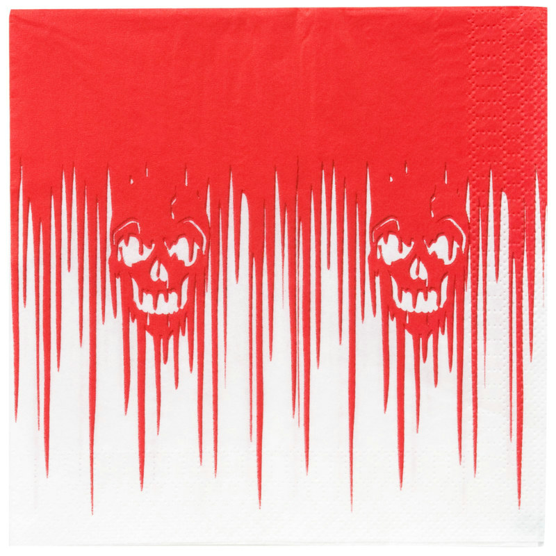 Bloody Banquet Lunch Napkins (16 count) - Click Image to Close