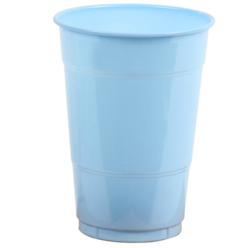 Light Blue 16 oz. Plastic Cups (20 count)