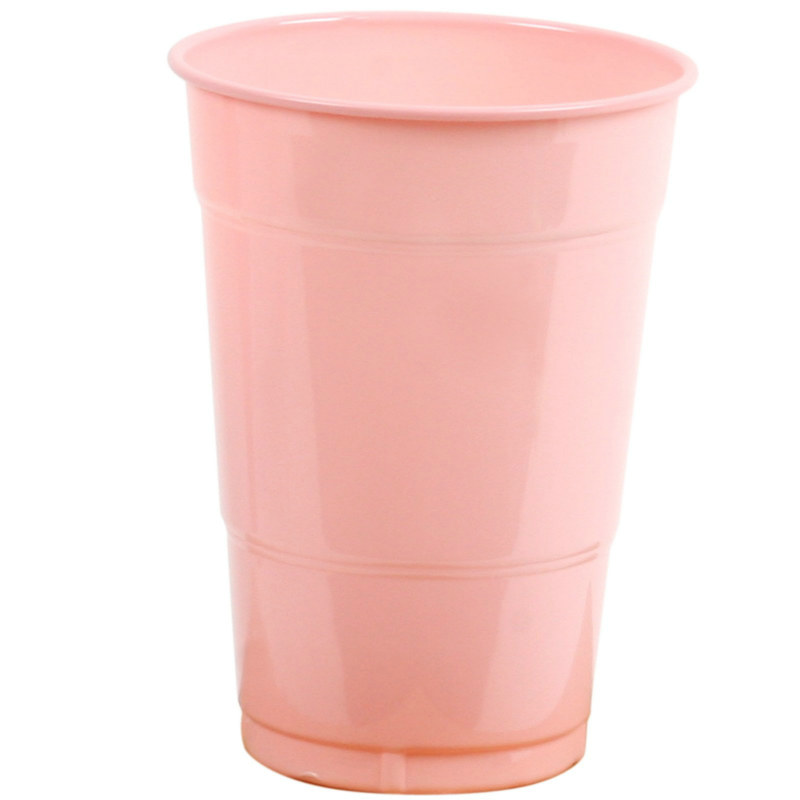 Light Pink 16 oz. Plastic Cups (20 count)