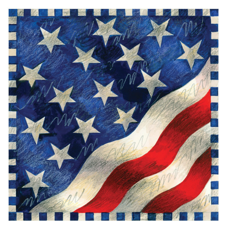 American Glory Beverage Napkins (20 count) - Click Image to Close