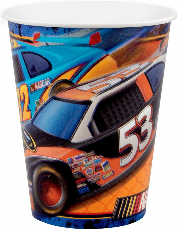 NASCAR Full Throttle 9 oz. Cups (8 count) - Click Image to Close