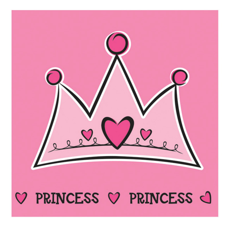 Birthday Princess Lunch Napkins (16 count) - Click Image to Close