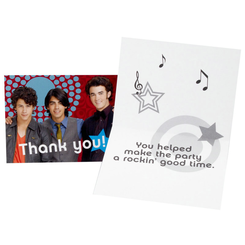 JONAS Thank You Cards (8 count) - Click Image to Close