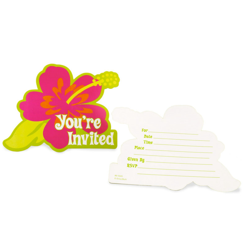 Aloha Invitations (8 count) - Click Image to Close