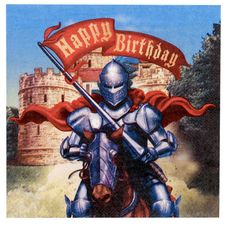 Knight Happy Birthday Lunch Napkins (16 count)