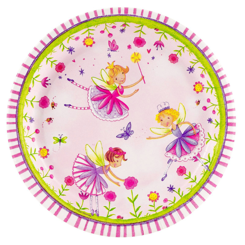 Garden Fairy Dessert Plates (8 count) - Click Image to Close