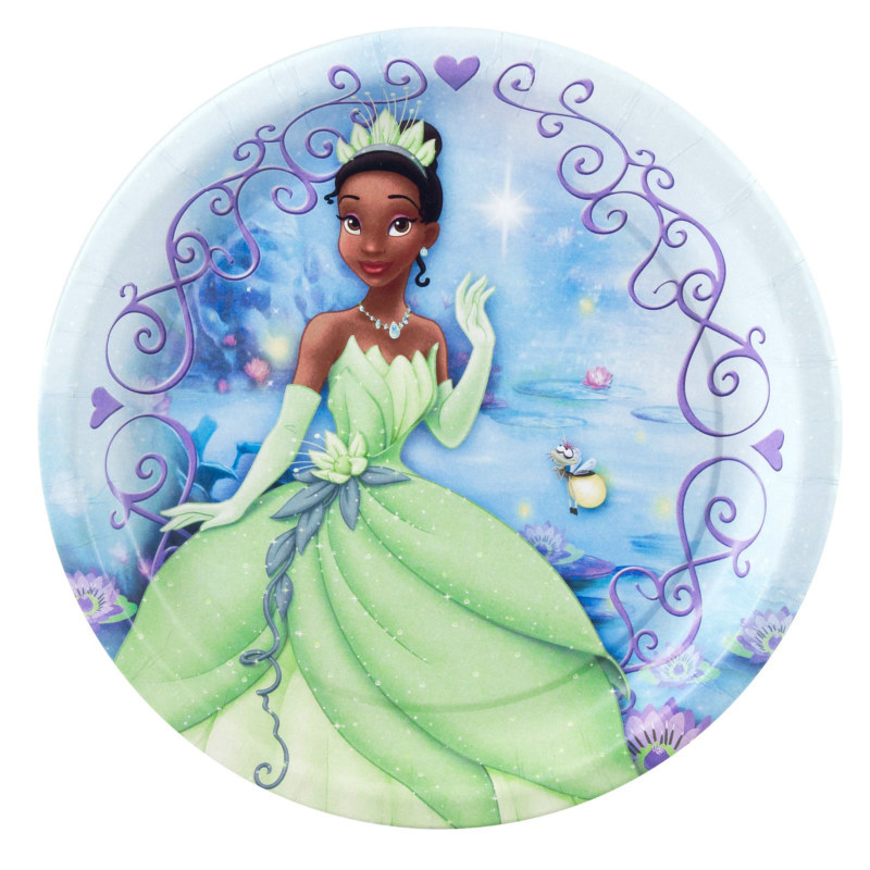 Princess and the Frog Dessert Plates (8 count) - Click Image to Close