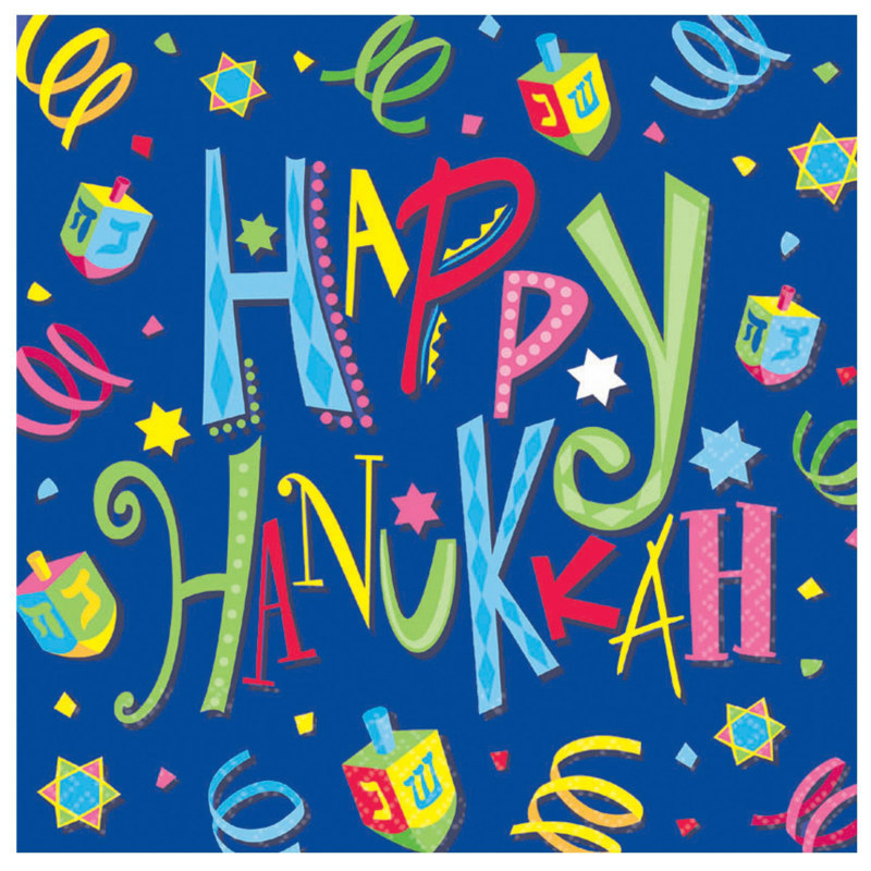 Hanukkah Fun Lunch Napkins (16 count)