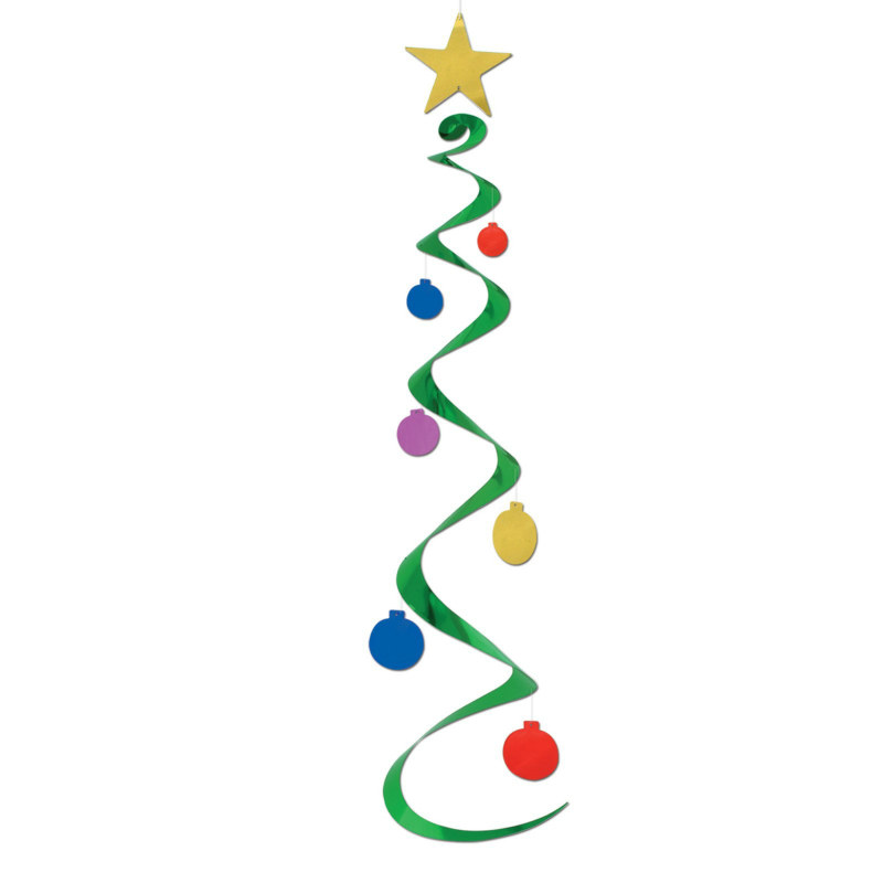 Christmas Tree Ceiling Whirls (3 count) - Click Image to Close