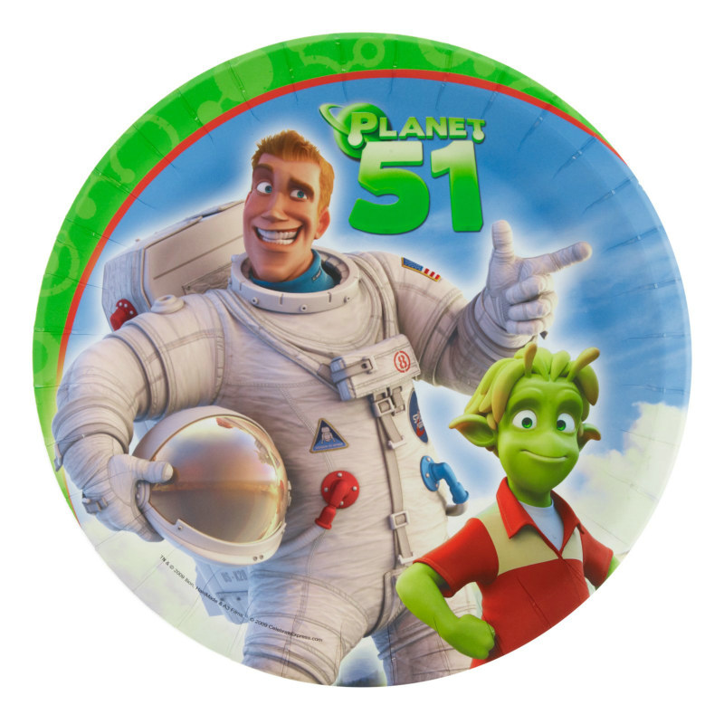 Planet 51 Dinner Plates (8 count) - Click Image to Close